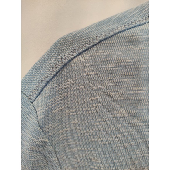 Nat Nast Luxury Originals Light Blue Heathered Polo Shirt Size Medium - Picture 7 of 9